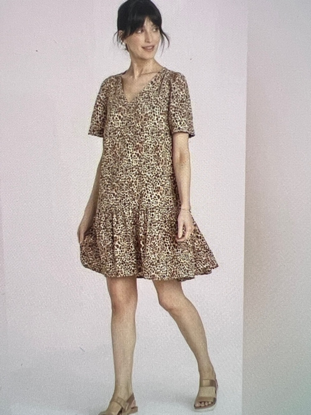 Target a new day Animal Print tiered Dress XXL